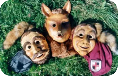 Masken von Fuchsgräber, Fuchs und Fuchsgräberin
