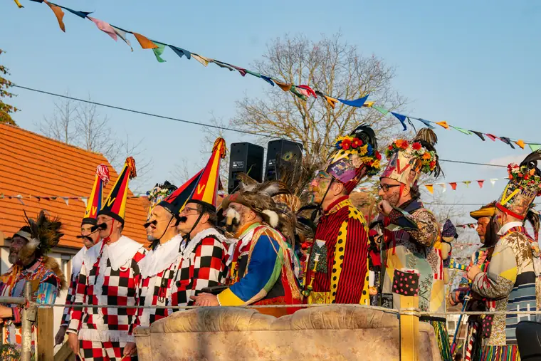 Hanswurste und Butzen beim Narrengericht 2019