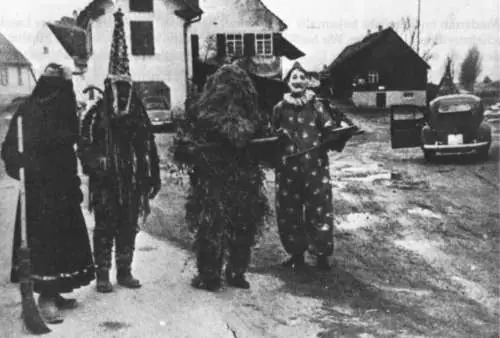 Historisches Schwarz-Weiß-Foto von Butzen