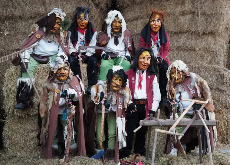 Gruppe der Freien Narren Dettenhausen im Häs