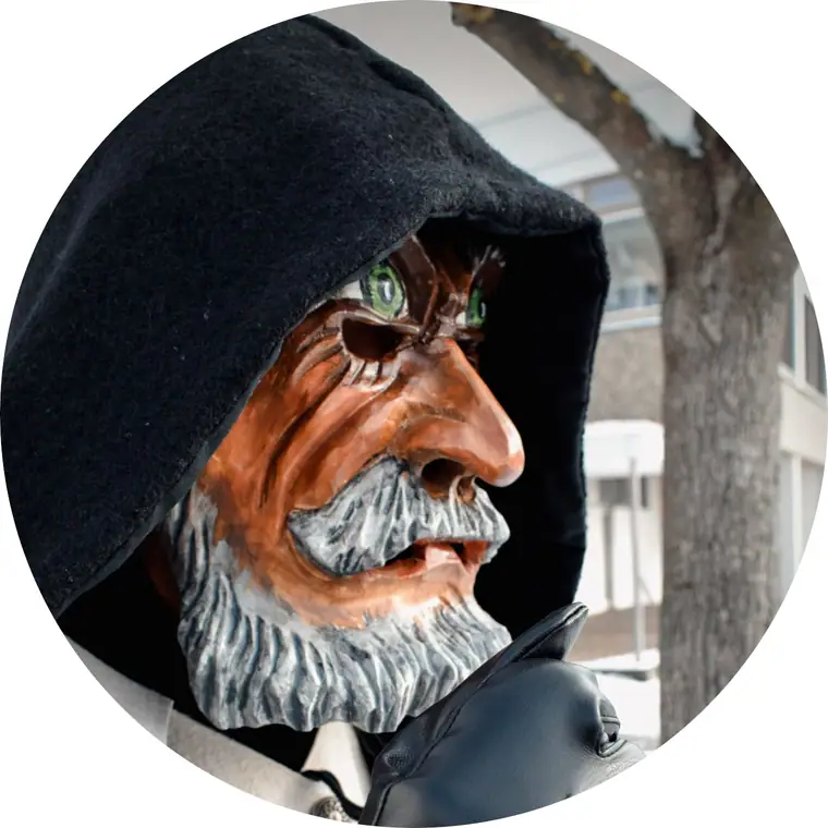 Maske des Berggeists
