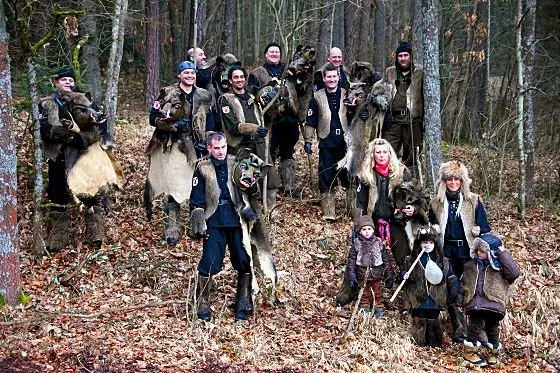 Gründungsfoto der Medrach-Keiler im Wald