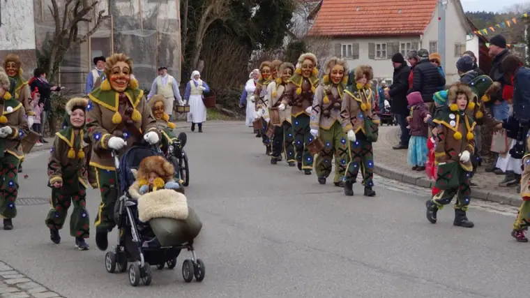 Klammhoka beim Umzug in Felldorf 2019