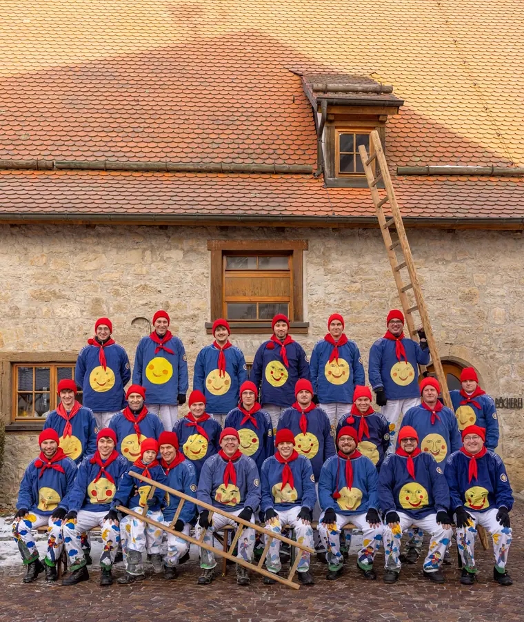 Läufergruppe mit Leiter