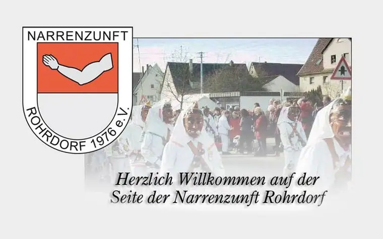 Zunftwappen und Narren im Häs