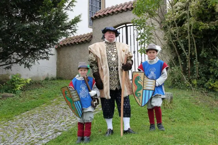 Graf Wurmelo mit Begleitern