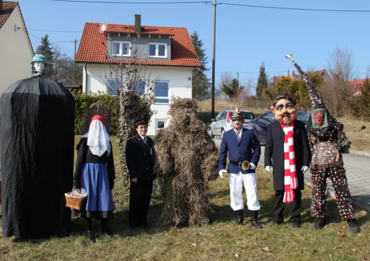 Figuren der alten Wurmlinger Fasnet