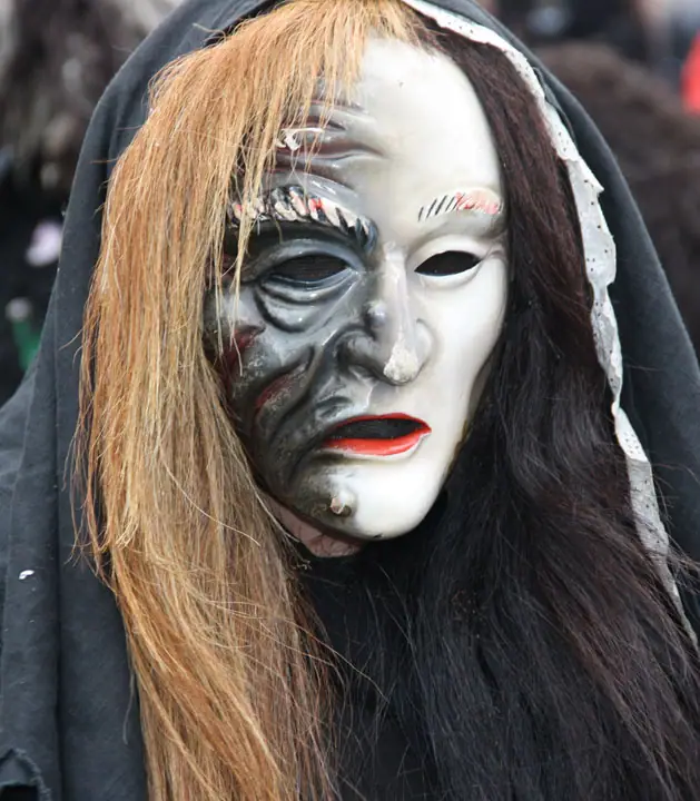 Hexenlarve des Mutesheer mit langen Haaren